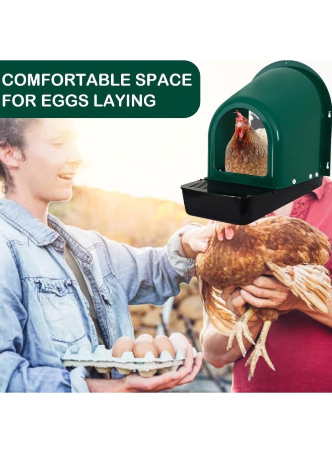 Master Gold Chicken Nesting Box for Collecting Eggs | Slanted Design to Protect Eggs from Breaking and Pollution | Durable UV Resistant | Removable Tray & Ventilation Holes for Poultry Breeding - Image 3